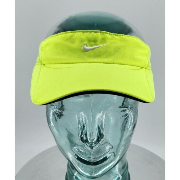 Nike Accessories Nike Sun Visor Feather Light Drifit Cap Hat Adjustable Neon Yellow Swoosh